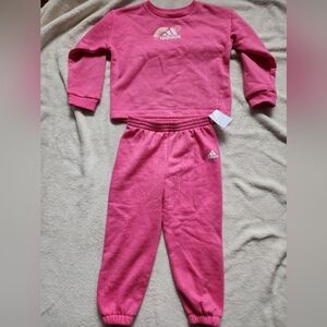 Adidas Vibrant Pink Tracksuit